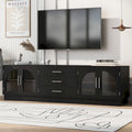 68.9 Mobile TV Moderno Minimalista per TV fino a 75 Pollici, Credenza Consolle Multimediale con Ripiani Regolabili per Soggiorno