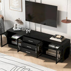 68.9 Mobile TV Moderno Minimalista per TV fino a 75 Pollici, Credenza Consolle Multimediale con Ripiani Regolabili per Soggiorno