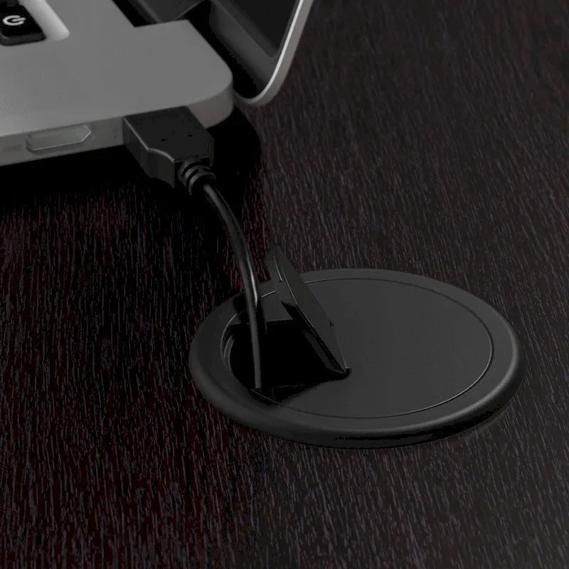 Scrivania a L trasformabile in postazione Sit-Stand a 3 posizioni da 72 W con credenza superiore