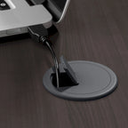 Scrivania a L trasformabile in postazione Sit-Stand a 3 posizioni da 72 W con credenza superiore