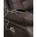 Divanetto componibile reclinabile elettrico Punch Up marrone scuro