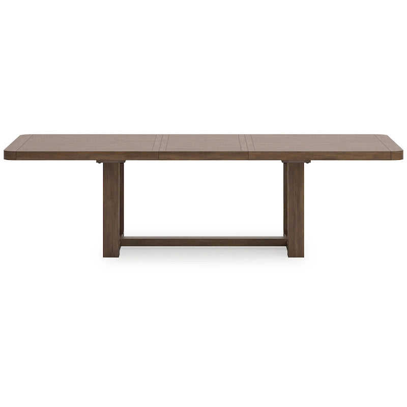 Tavolo da pranzo Cabal, piano allungabile da 84-108 pollici, legno marrone stile rustico