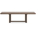 Tavolo da pranzo Cabal, piano allungabile da 84-108 pollici, legno marrone stile rustico