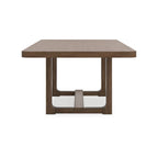 Tavolo da pranzo Cabal, piano allungabile da 84-108 pollici, legno marrone stile rustico