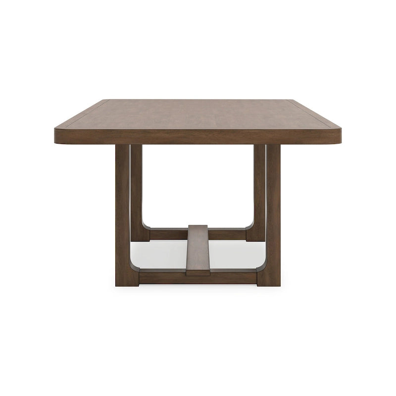 Tavolo da pranzo Cabal, piano allungabile da 84-108 pollici, legno marrone stile rustico