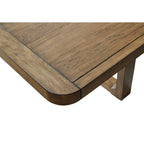 Tavolo da pranzo Cabal, piano allungabile da 84-108 pollici, legno marrone stile rustico