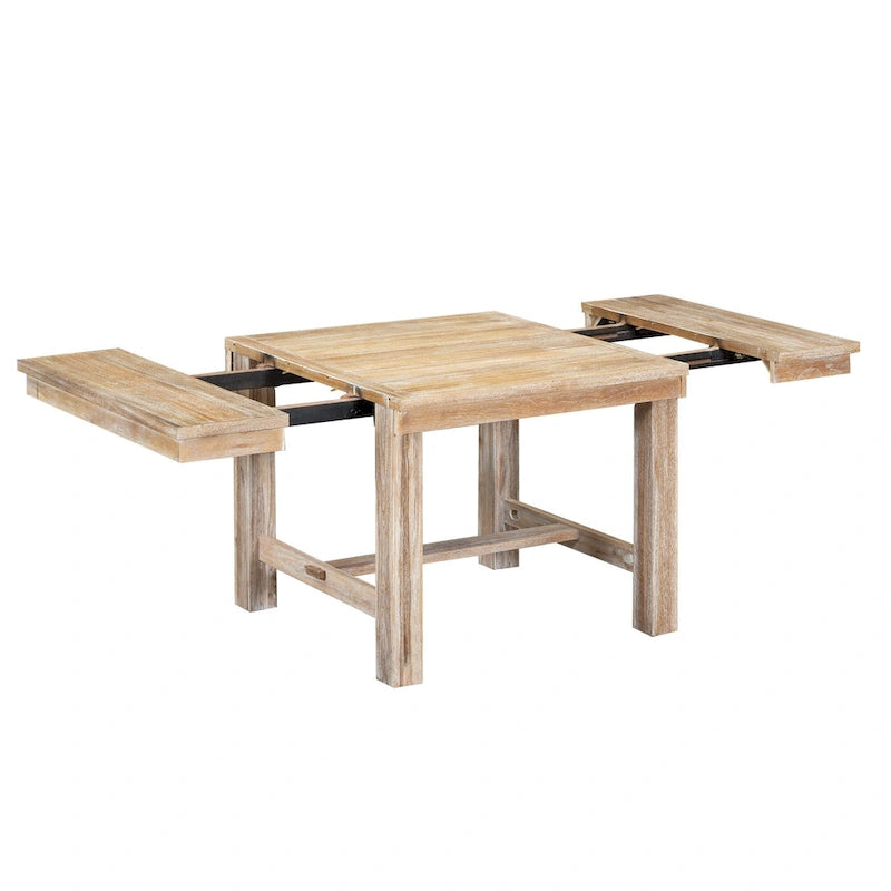 Tavolo da pranzo in legno stile rustico allungabile con 4 sedie