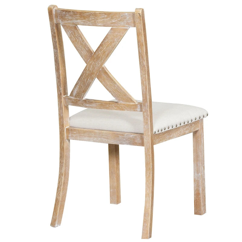 Tavolo da pranzo in legno stile rustico allungabile con 4 sedie