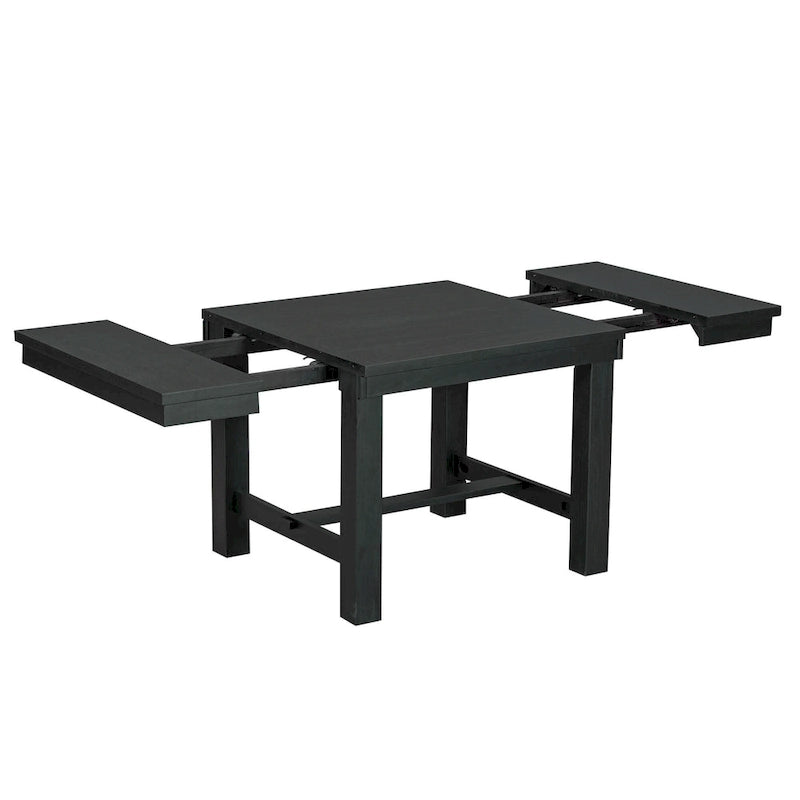 Tavolo da pranzo in legno stile rustico allungabile con 4 sedie