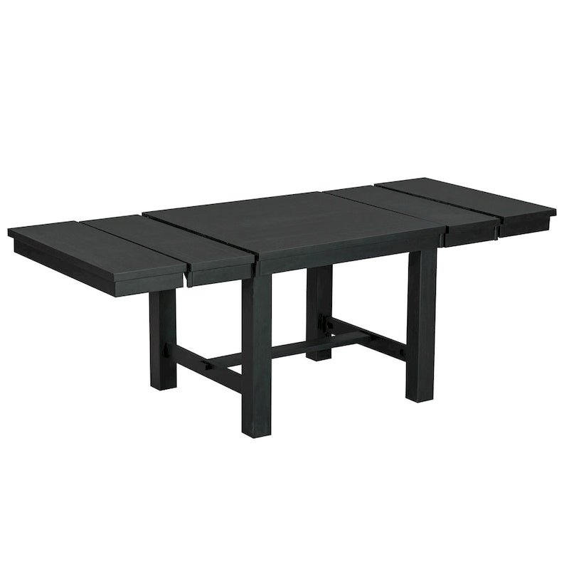 Tavolo da pranzo in legno stile rustico allungabile con 4 sedie