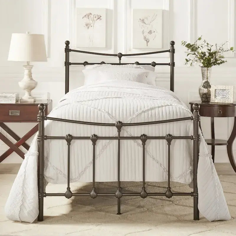 Letto Xander in Acciaio Marrone Scuro