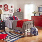 Letto Xander in Acciaio Marrone Scuro