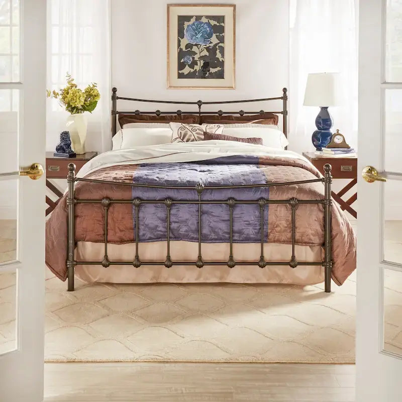 Letto Xander in Acciaio Marrone Scuro