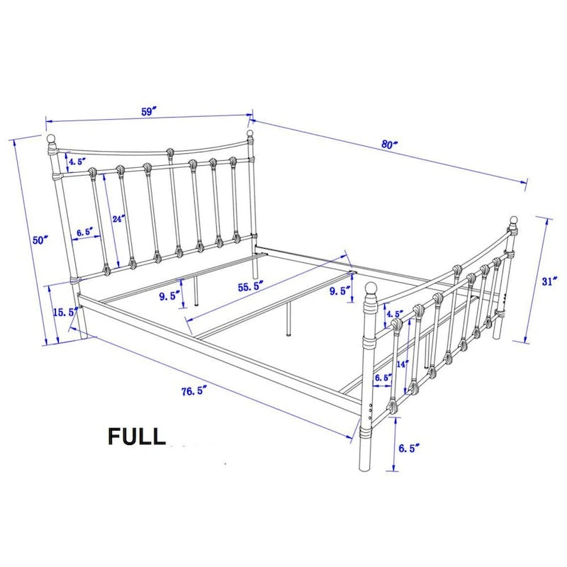 Letto Xander in Acciaio Marrone Scuro