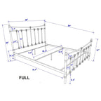 Letto Xander in Acciaio Marrone Scuro