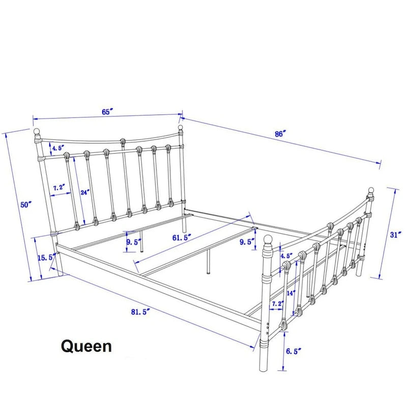 Letto Xander in Acciaio Marrone Scuro
