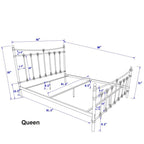 Letto Xander in Acciaio Marrone Scuro