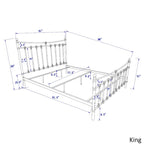 Letto Xander in Acciaio Marrone Scuro