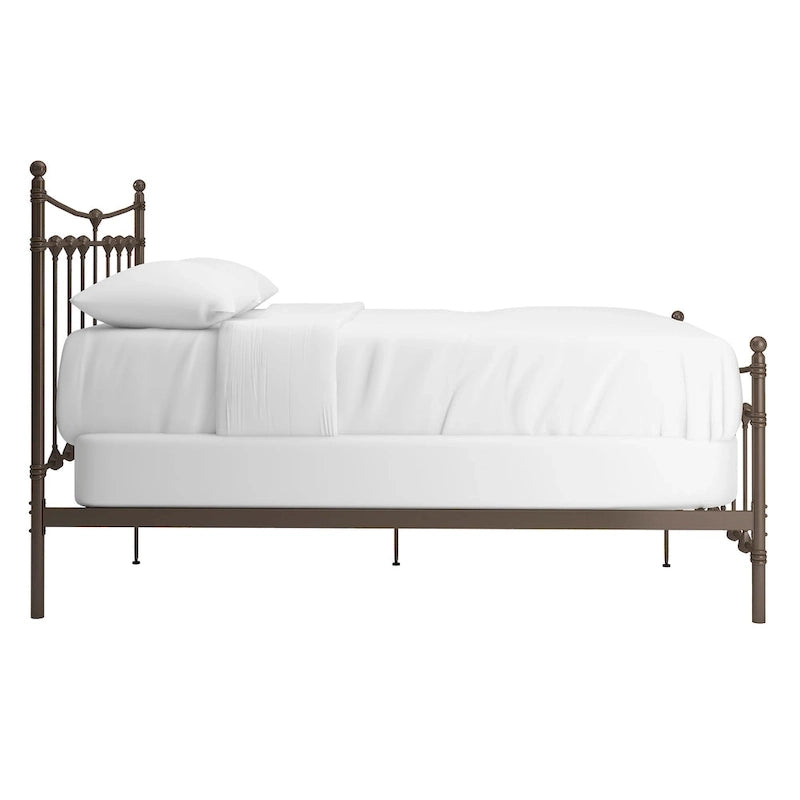 Letto Xander in Acciaio Marrone Scuro