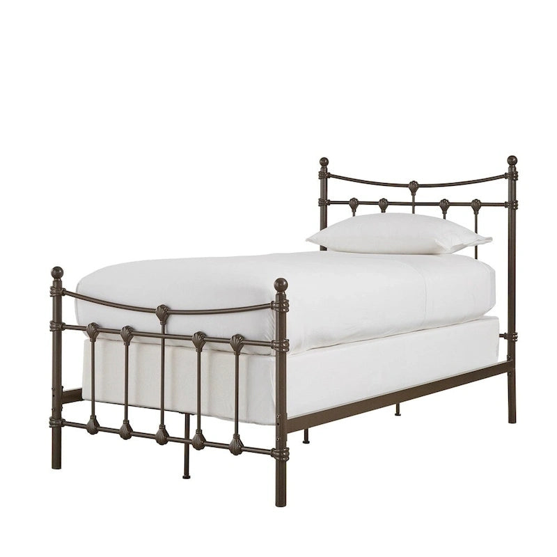 Letto Xander in Acciaio Marrone Scuro