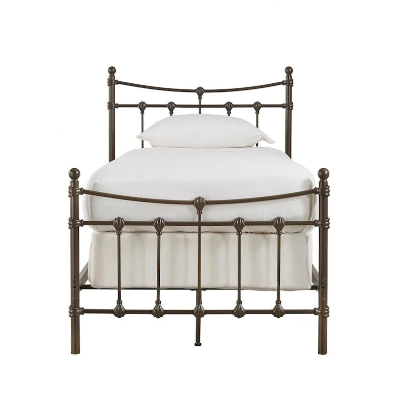 Letto Xander in Acciaio Marrone Scuro