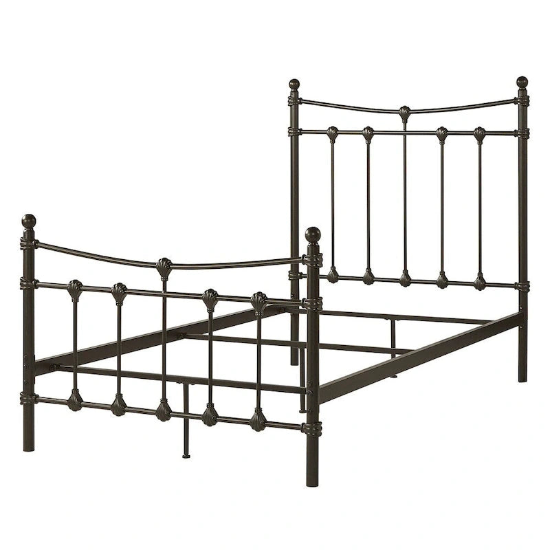 Letto Xander in Acciaio Marrone Scuro