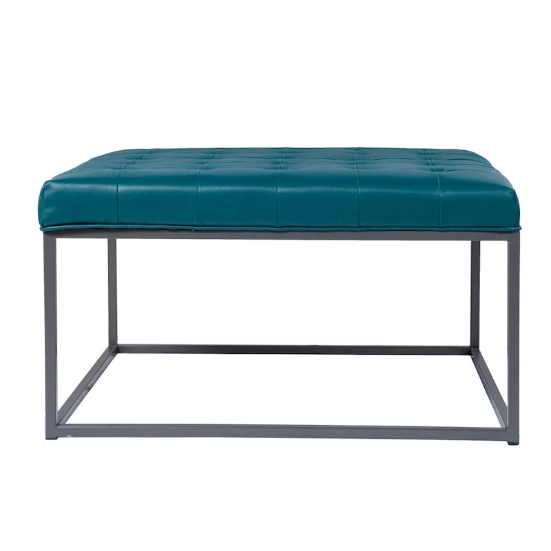 Pouf Tufted Healy in Similpelle