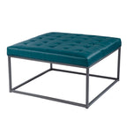 Pouf Tufted Healy in Similpelle