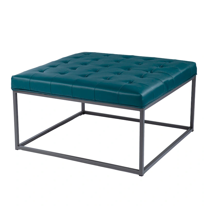 Pouf Tufted Healy in Similpelle