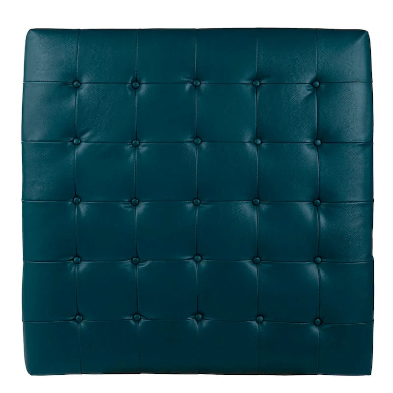 Pouf Tufted Healy in Similpelle