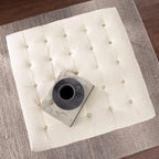 Pouf Tufted Healy in Similpelle
