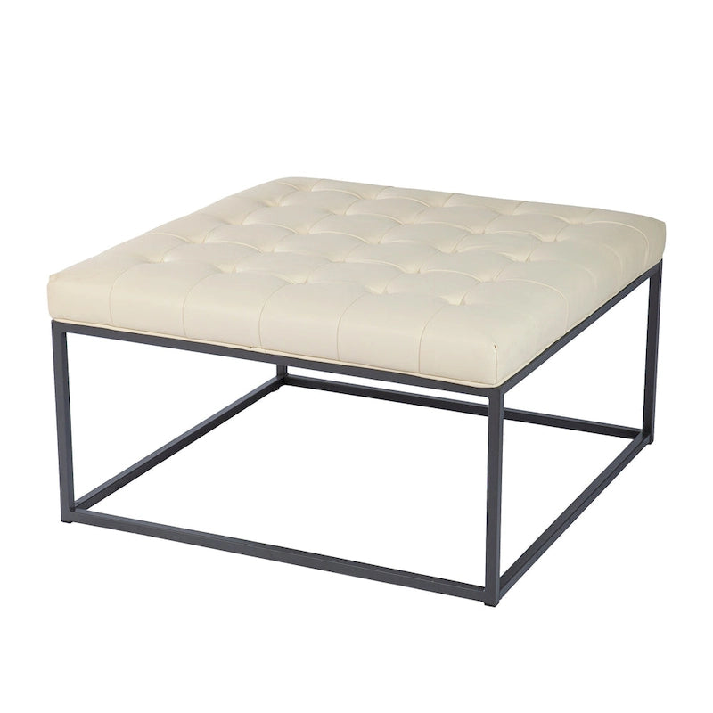 Pouf Tufted Healy in Similpelle