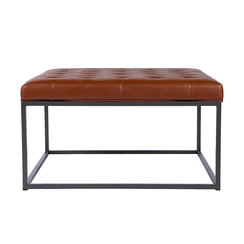 Pouf Tufted Healy in Similpelle