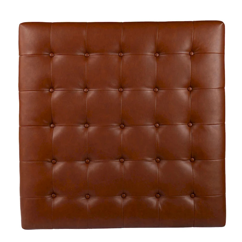 Pouf Tufted Healy in Similpelle