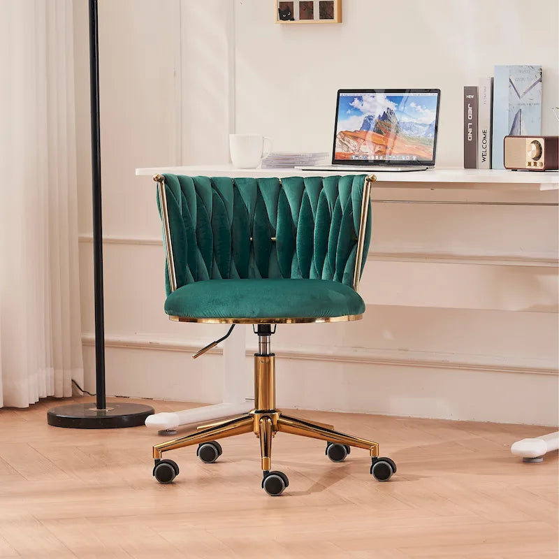 Sedie da scrivania imbottite per ufficio, ergonomiche, con ruote girevoli regolabili