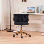 Sedie da scrivania imbottite per ufficio, ergonomiche, con ruote girevoli regolabili