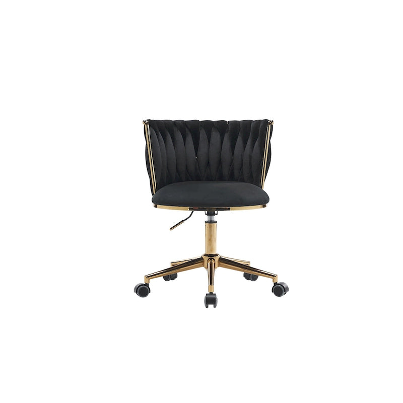 Sedie da scrivania imbottite per ufficio, ergonomiche, con ruote girevoli regolabili