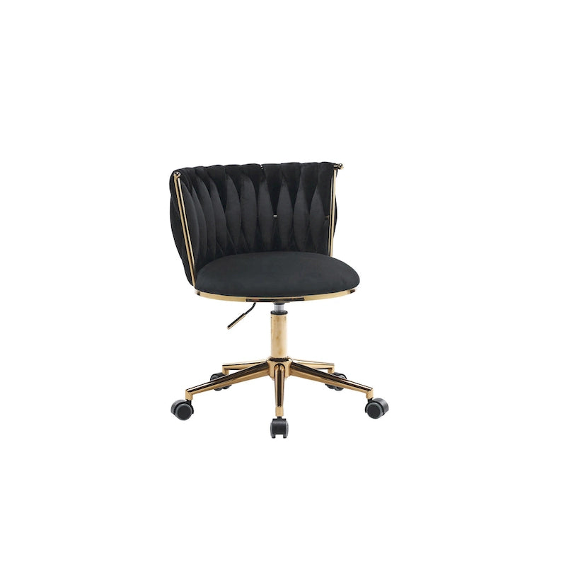 Sedie da scrivania imbottite per ufficio, ergonomiche, con ruote girevoli regolabili