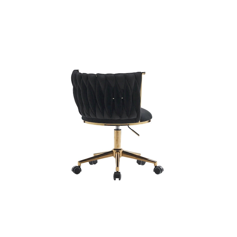 Sedie da scrivania imbottite per ufficio, ergonomiche, con ruote girevoli regolabili