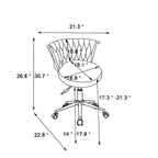 Sedie da scrivania imbottite per ufficio, ergonomiche, con ruote girevoli regolabili