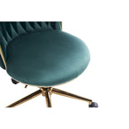 Sedie da scrivania imbottite per ufficio, ergonomiche, con ruote girevoli regolabili