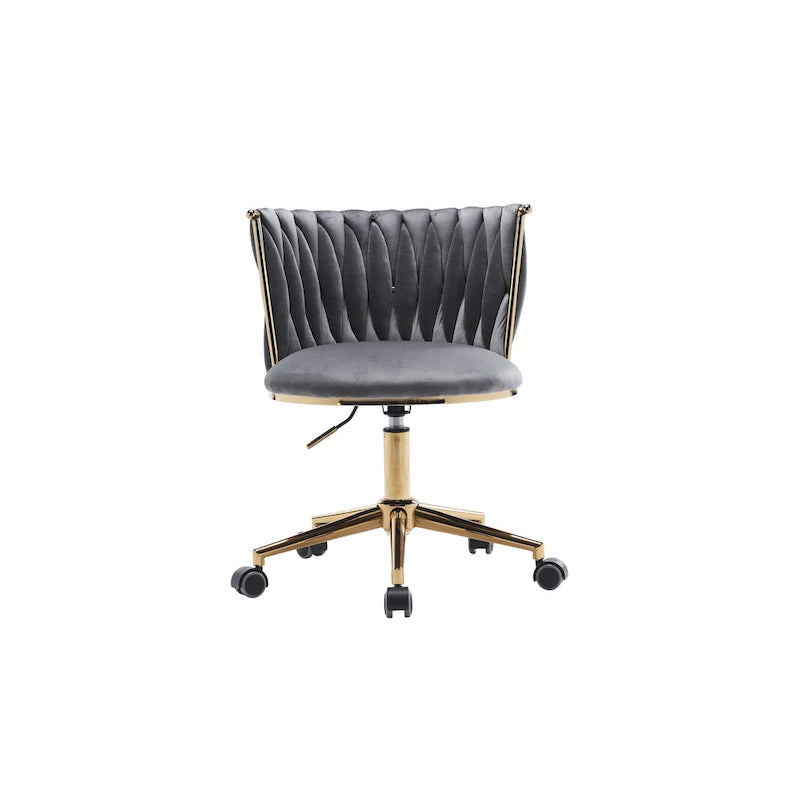 Sedie da scrivania imbottite per ufficio, ergonomiche, con ruote girevoli regolabili