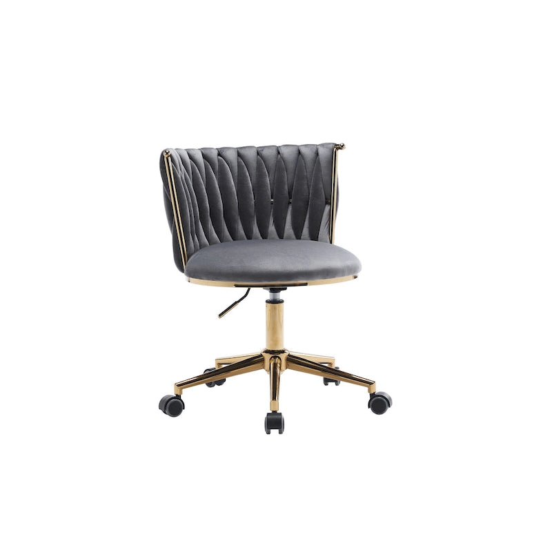 Sedie da scrivania imbottite per ufficio, ergonomiche, con ruote girevoli regolabili