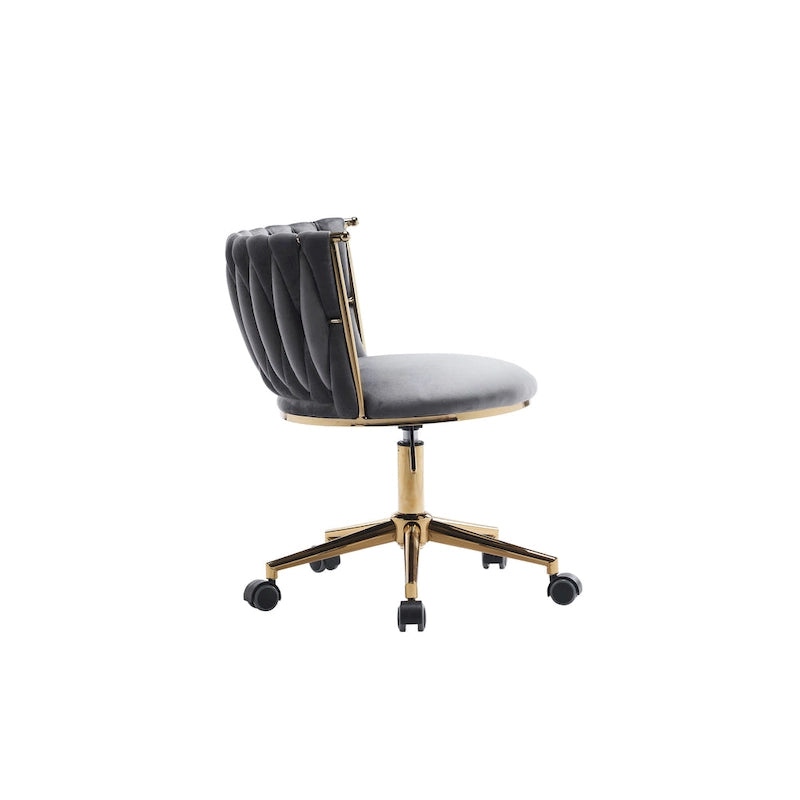 Sedie da scrivania imbottite per ufficio, ergonomiche, con ruote girevoli regolabili