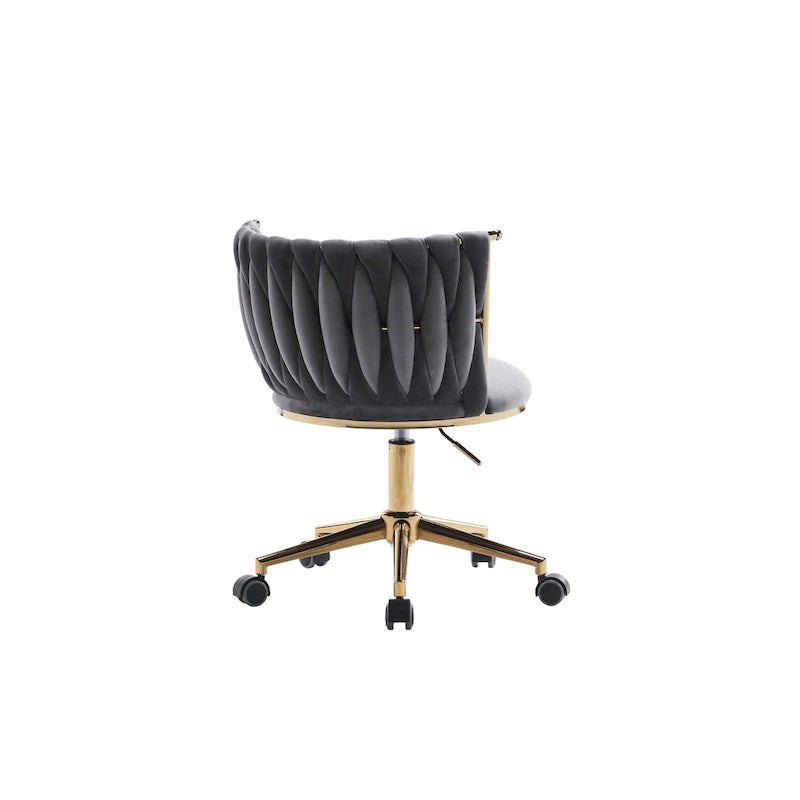 Sedie da scrivania imbottite per ufficio, ergonomiche, con ruote girevoli regolabili