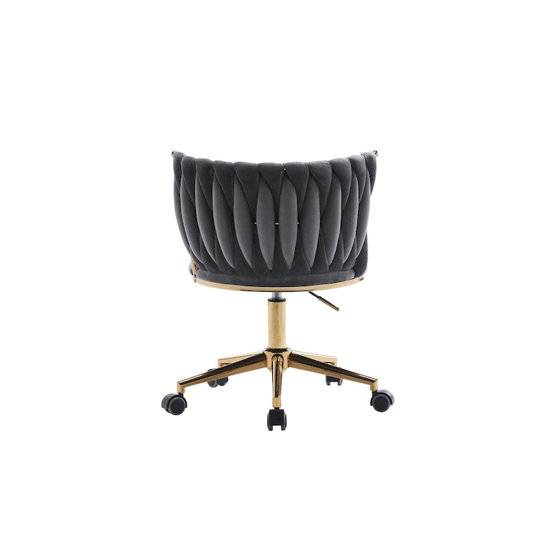 Sedie da scrivania imbottite per ufficio, ergonomiche, con ruote girevoli regolabili