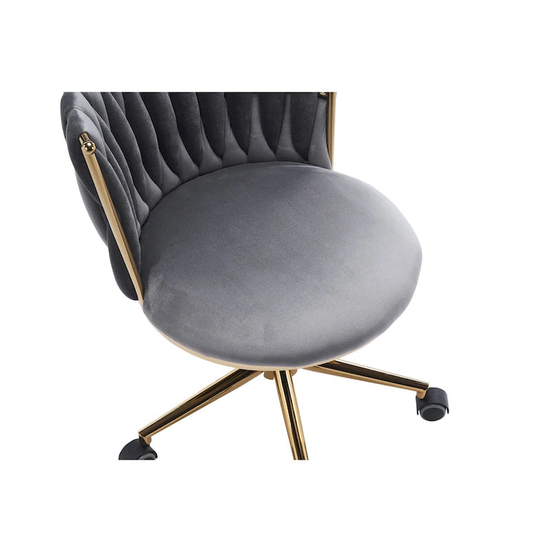 Sedie da scrivania imbottite per ufficio, ergonomiche, con ruote girevoli regolabili