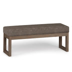 Panca pouf rettangolare contemporanea Madison larga 44 pollici