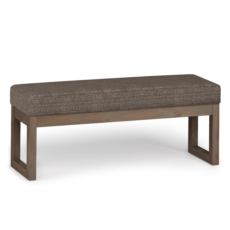 Panca pouf rettangolare contemporanea Madison larga 44 pollici