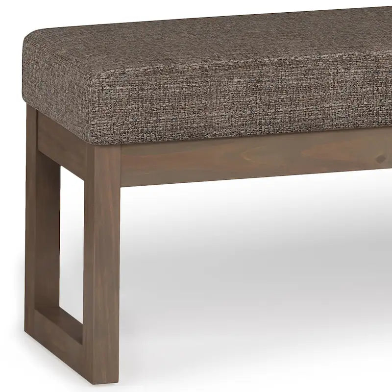 Panca pouf rettangolare contemporanea Madison larga 44 pollici
